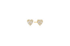  Starlit Drops - Ear studs - Silver / 14kt GP - Zirconia